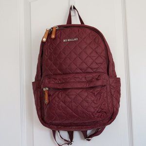 MZ Wallace Small Metro Backpack Maroon - Used